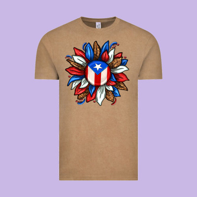 Vintage Tee puerto rico sunflower
