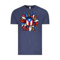 Vintage Denim puerto rico sunflower Vintage Tee - texasbilliewilder