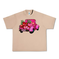 Valentine's Day Heart Cactus Truck Urban Heavy Tee | Teevron