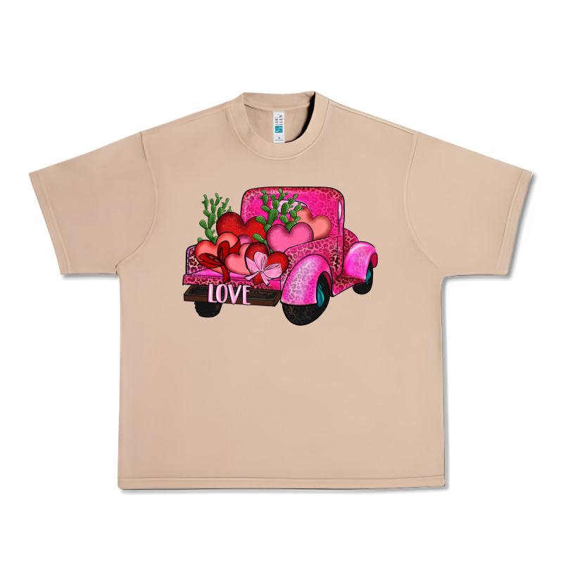 Valentine's Day Heart Cactus Truck Urban Heavy Tee by RanaPortraitStore | Teevron
