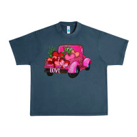 Midnight Navy valentine's day heart cactus truck Urban Heavy Tee - RanaPortraitStore