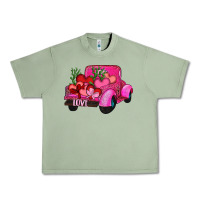 Oil Green valentine's day heart cactus truck Urban Heavy Tee - RanaPortraitStore