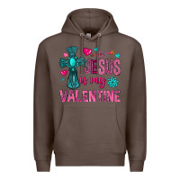 Coffee jesus is my valentine Premium Hoodie - NancyCooperArtShop