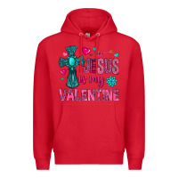 Red jesus is my valentine Premium Hoodie - NancyCooperArtShop
