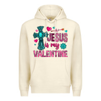 Sandshell jesus is my valentine Premium Hoodie - NancyCooperArtShop