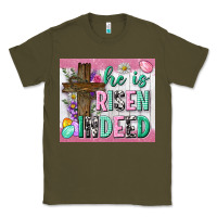 Army Green he is risen indeed tumbler Classic Tee - Neo Western