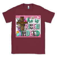Burgundy he is risen indeed tumbler Classic Tee - Neo Western