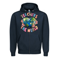 Navy teachers change the world Zipper Hoodie - JahusDesignShop