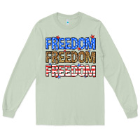 Matcha Freedom freedom freedom Long Sleeve Tee - Neo Western