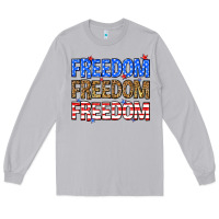 Moon Dust Freedom freedom freedom Long Sleeve Tee - Neo Western