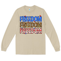Mushroom Freedom freedom freedom Long Sleeve Tee - Neo Western