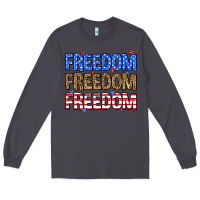 Smoke Freedom freedom freedom Long Sleeve Tee - Neo Western