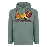 Sage peace love football Heavyweight Hoodie - AdoDesignShop