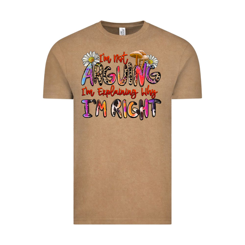 I'm Not Arguing I'm Explaining Why I'm Right Vintage Tee by Zillion Design Studio | Teevron