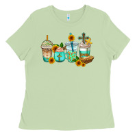 Matcha jesus coffee cups Ladies Tee - AdoDesignShop