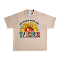 French Oak teacher with sunflower Urban Heavy Tee - texasbilliewilder