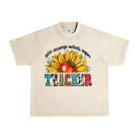 Sandshell teacher with sunflower Urban Heavy Tee - texasbilliewilder