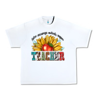 White teacher with sunflower Urban Heavy Tee - texasbilliewilder