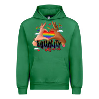 Emerald equality hurts no one lgbtq hands Urban Hoodie - LillyAllenDesigns