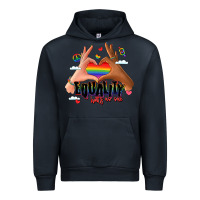 Navy equality hurts no one lgbtq hands Urban Hoodie - LillyAllenDesigns
