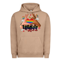 Pigment Burro equality hurts no one lgbtq hands Urban Hoodie - LillyAllenDesigns