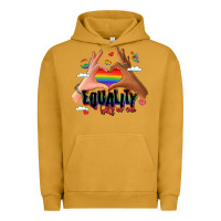 Pigment Peanut Butter equality hurts no one lgbtq hands Urban Hoodie - LillyAllenDesigns