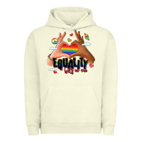 Pigment Pistachio equality hurts no one lgbtq hands Urban Hoodie - LillyAllenDesigns