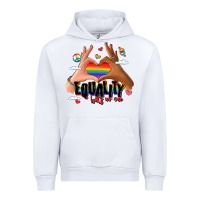 White equality hurts no one lgbtq hands Urban Hoodie - LillyAllenDesigns