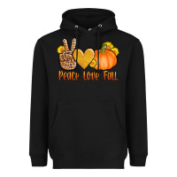 Black peace love fall Heavyweight Hoodie - AdoDesignShop