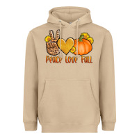 Mushroom peace love fall Heavyweight Hoodie - AdoDesignShop