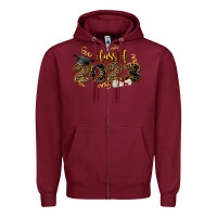 Burgundy class of 2023 Zipper Hoodie - AdoDesignShop