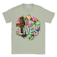 Matcha He lives Easter with flowers Classic Tee - Neo Western