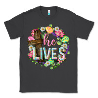 Smoke He lives Easter with flowers Classic Tee - Neo Western