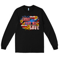 Black Land that we love 4th of july Long Sleeve Tee - CowGirlArtShop