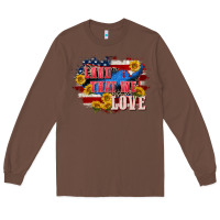 Chestnut Land that we love 4th of july Long Sleeve Tee - CowGirlArtShop
