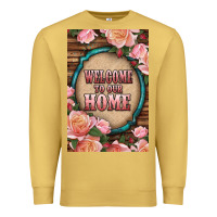 Antique Gold Western Welcome To Our Home Premium Sweatshirt - LillyAllenDesigns