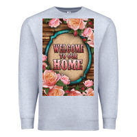 Heather Grey Western Welcome To Our Home Premium Sweatshirt - LillyAllenDesigns