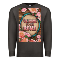 Smoke Western Welcome To Our Home Premium Sweatshirt - LillyAllenDesigns