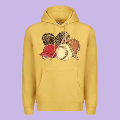 Softball Premium Hoodie Designed By Maliassmallbusiness