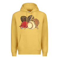 Antique Gold softball Premium Hoodie - MaliasSmallBusiness