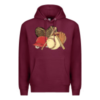 Burgundy softball Premium Hoodie - MaliasSmallBusiness