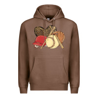 Chestnut softball Premium Hoodie - MaliasSmallBusiness