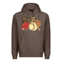 Coffee softball Premium Hoodie - MaliasSmallBusiness