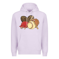 Lilac softball Premium Hoodie - MaliasSmallBusiness