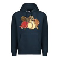 Navy softball Premium Hoodie - MaliasSmallBusiness