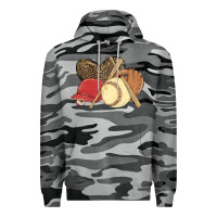 Slate Camo softball Premium Hoodie - MaliasSmallBusiness