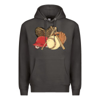 Smoke softball Premium Hoodie - MaliasSmallBusiness