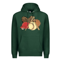 Sports Green softball Premium Hoodie - MaliasSmallBusiness