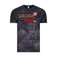 Cloud Black i run on sarcasm and wine Vintage Tee - Zillion Design Studio