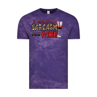 Cloud Purple i run on sarcasm and wine Vintage Tee - Zillion Design Studio